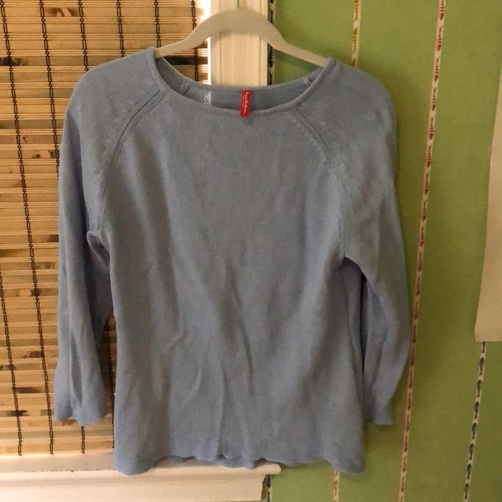 Light blue classic crew neck sweater